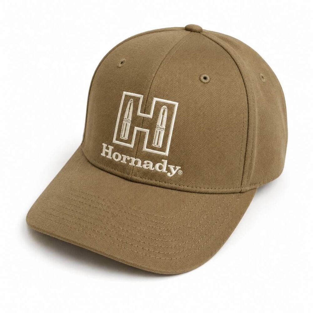 Hornady Embroidered Brown Cap Ballistic Logo Hat Adjustable
